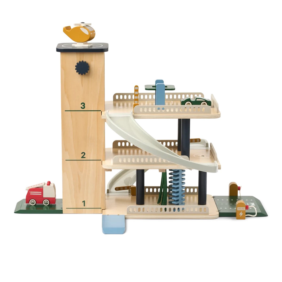 JORDY WOODEN MULTI PLAY PARKING TOWER