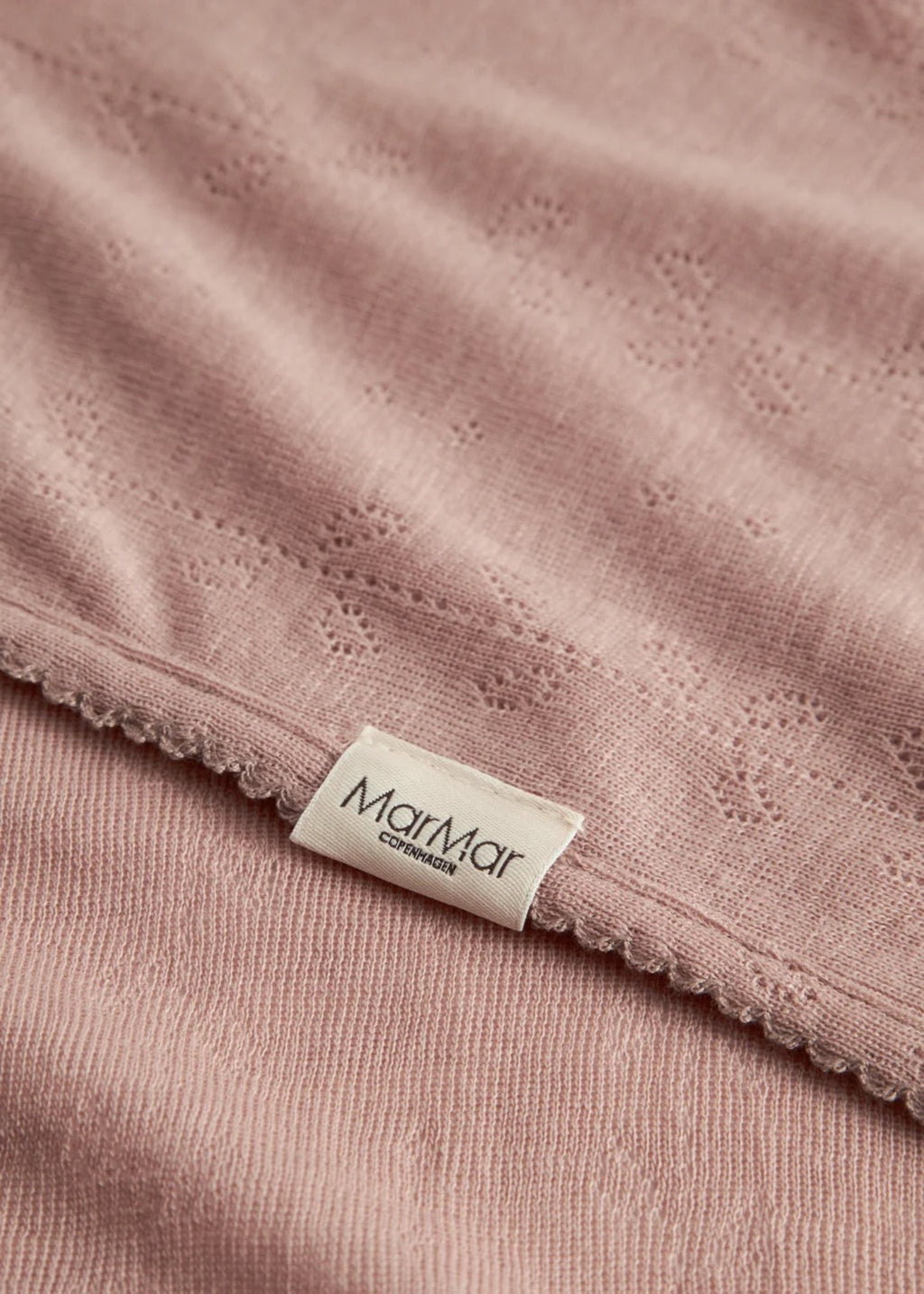 ALIDA WOOL POINTELLE BABY BLANKET