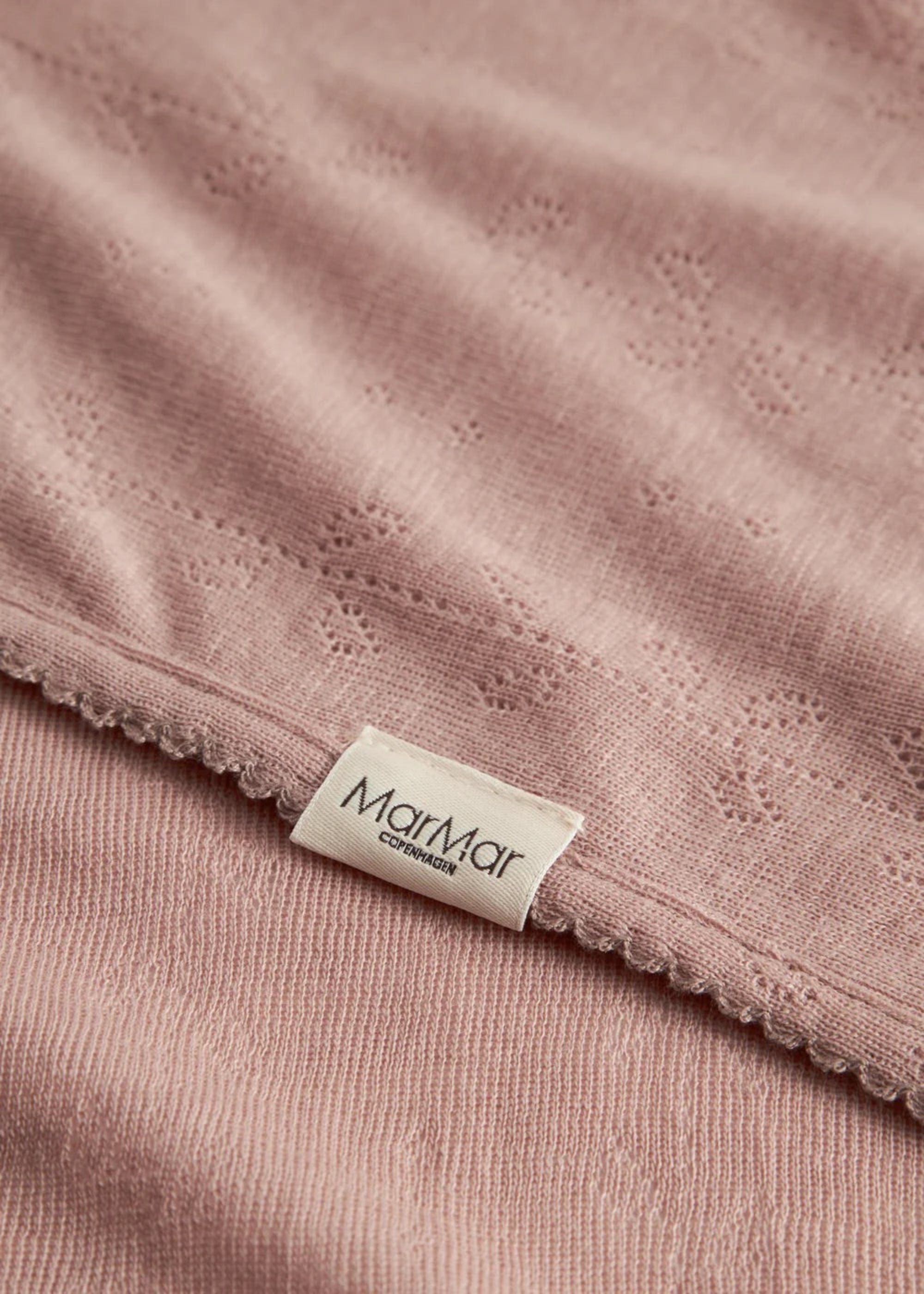 ALIDA WOOL POINTELLE BABY BLANKET