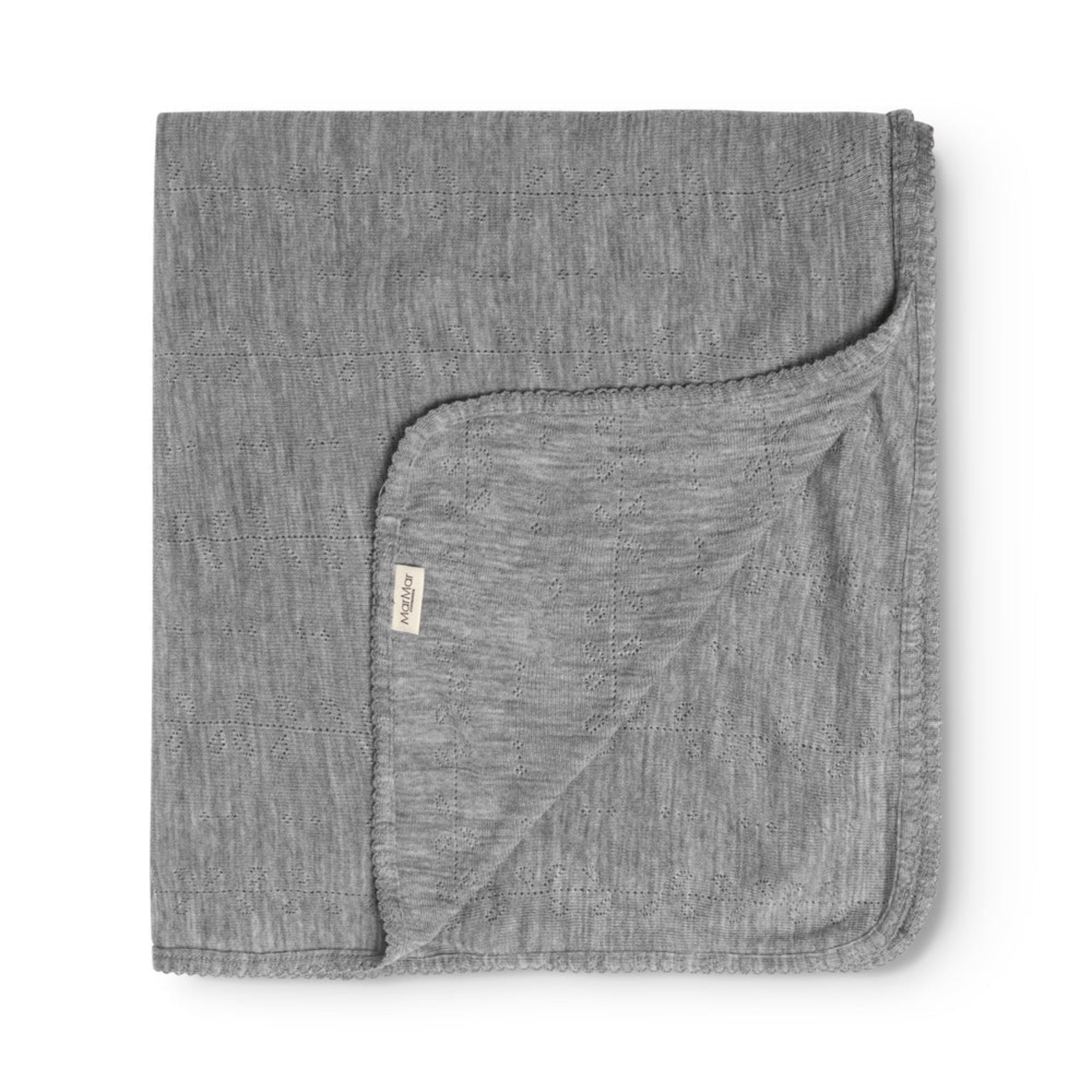 ALIDA WOOL POINTELLE BABY BLANKET