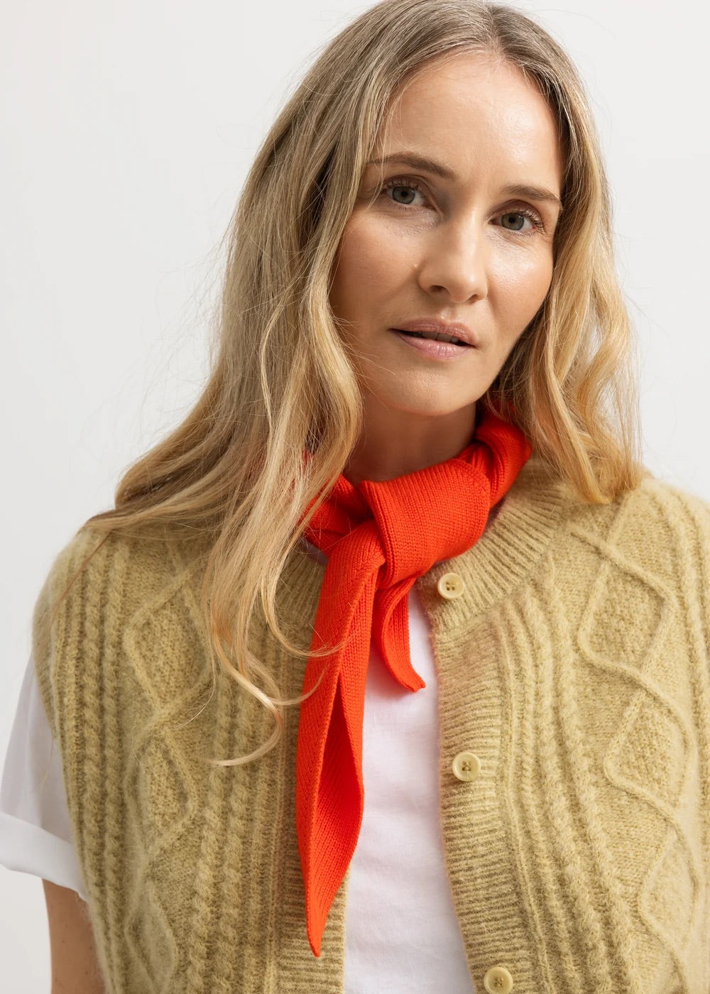 ARKO SCARF - GRAPEFRUIT