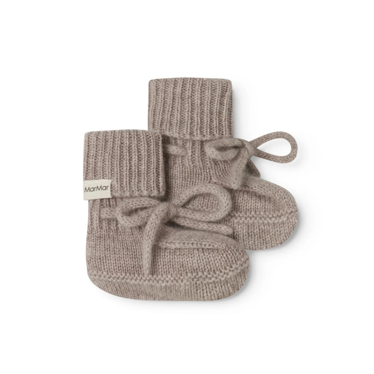 ABOOTIE CASHMERE BABY BOOTIES - ALPACA MELANGE