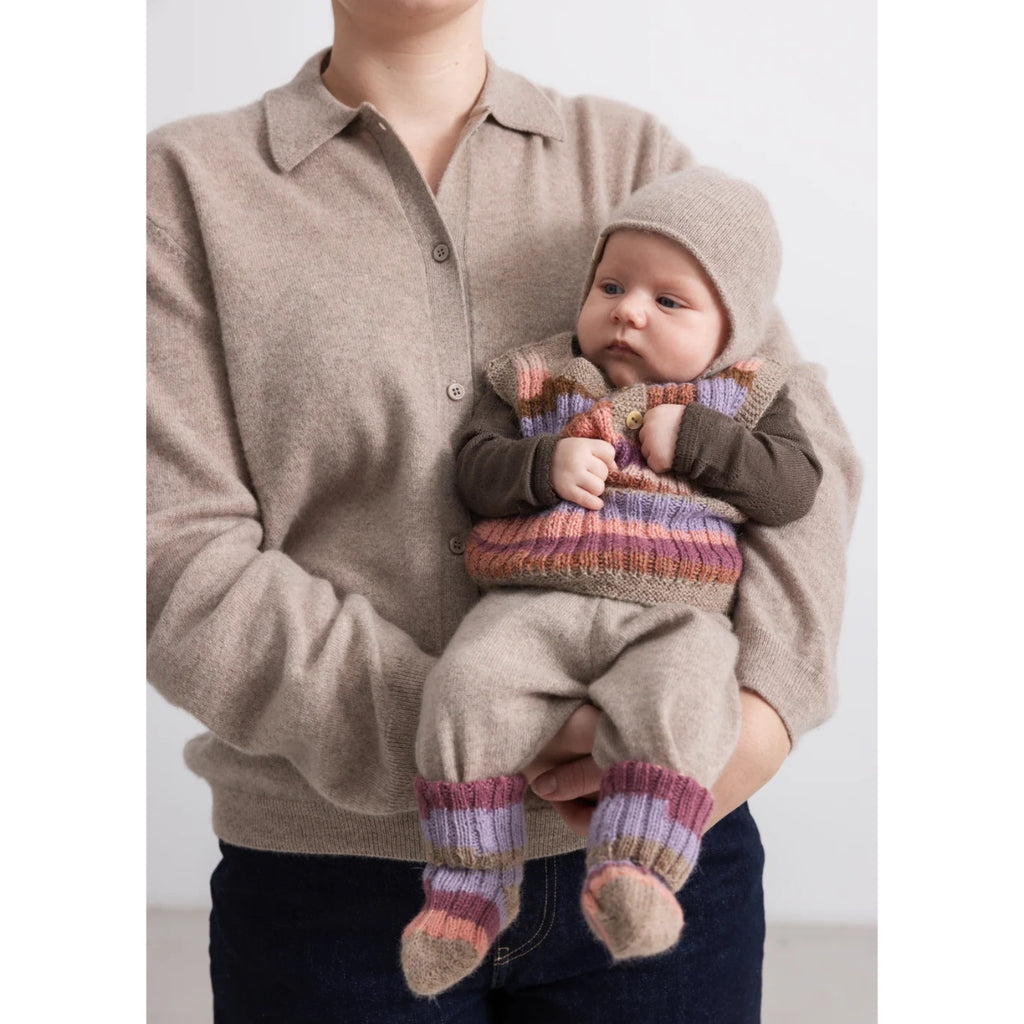 ALY CASHMERE BABY HAT - ALPACA MELANGE