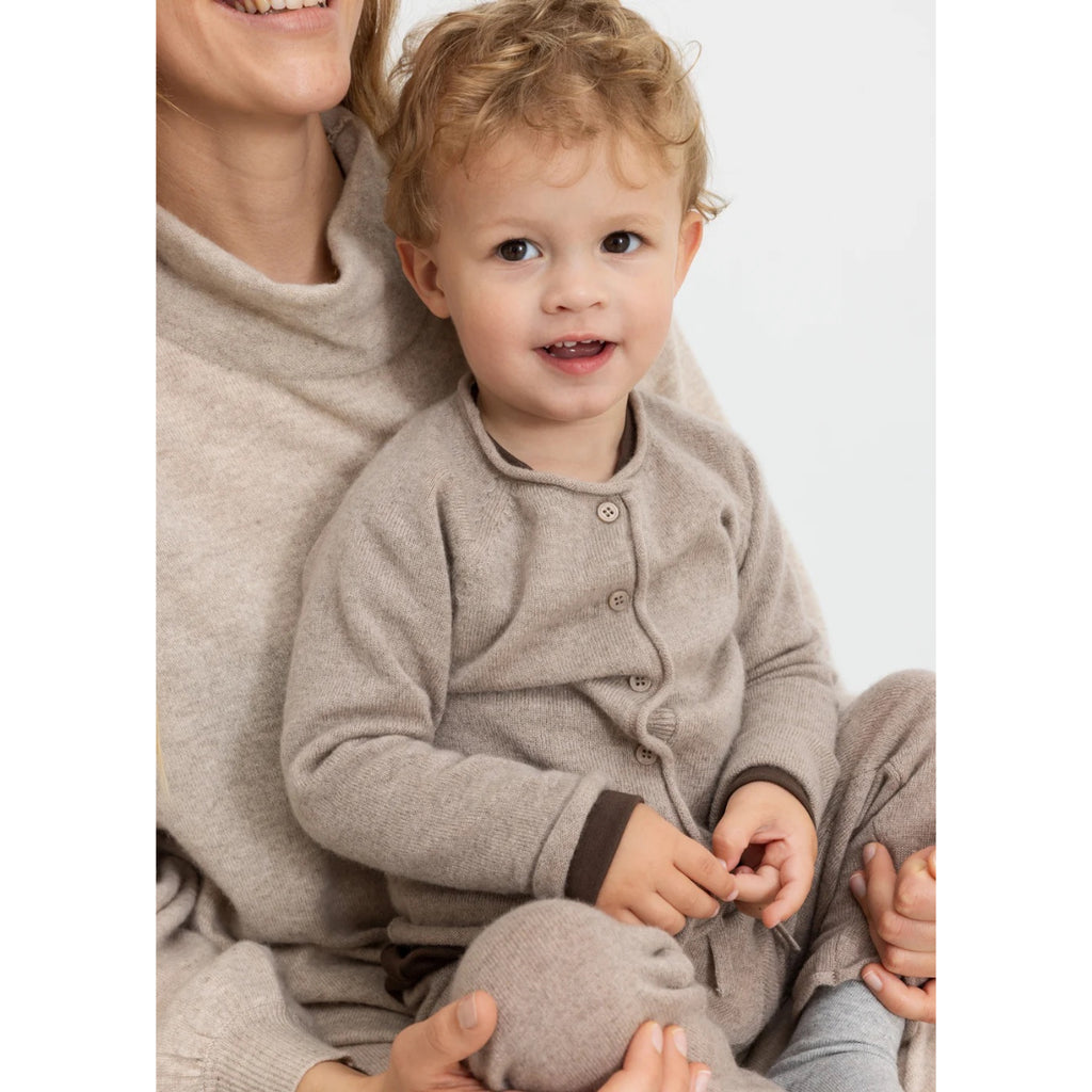 POWYS CASHMERE PANTS - ALPACA MELANGE
