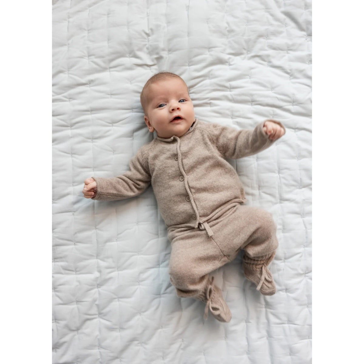 POWYS CASHMERE PANTS - ALPACA MELANGE