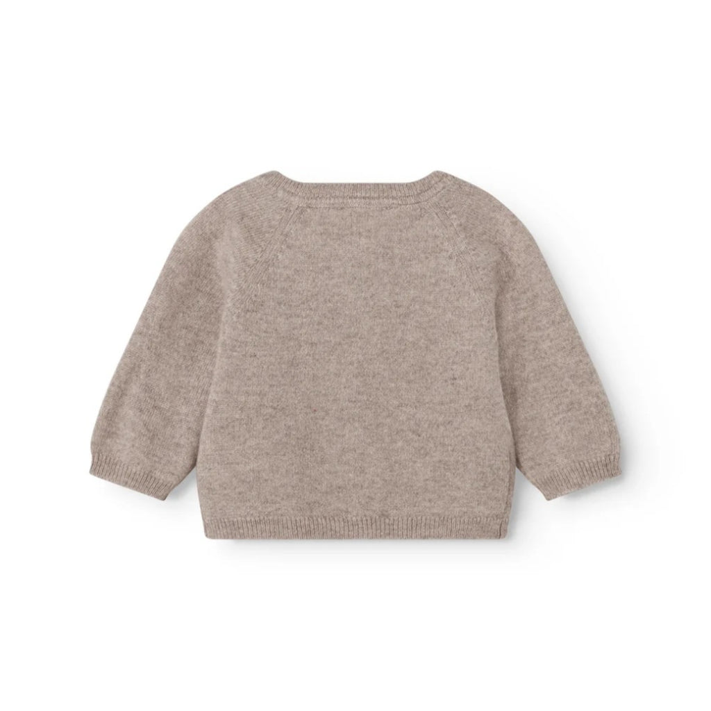 TAMLA CASHMERE CARDIGAN - ALPACA MELANGE