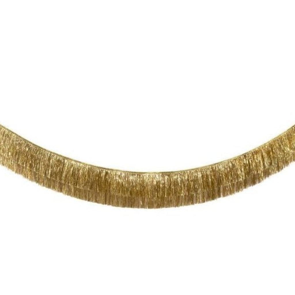 GOLD TINSEL FRINGE GARLAND