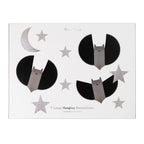 7 LARGE BAT, STARS AND MOON HANGING DECORATIONS