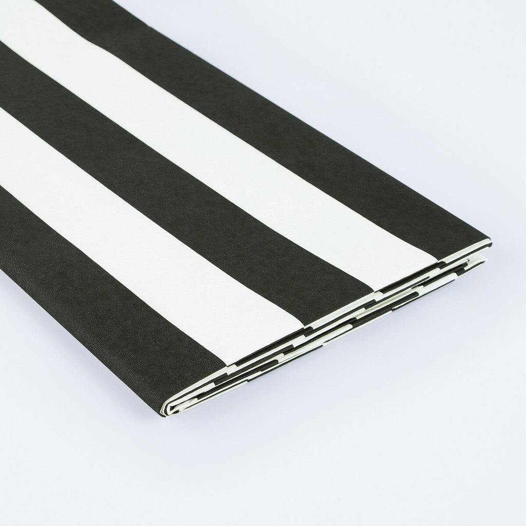 BLACK STRIPE TABLECLOTH