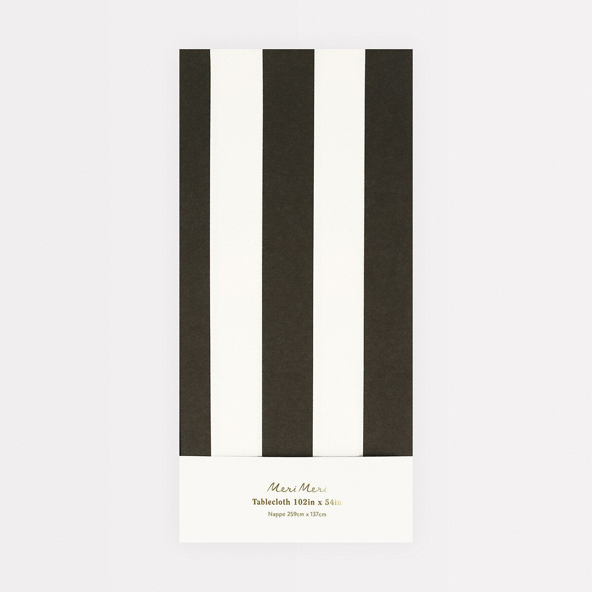 BLACK STRIPE TABLECLOTH