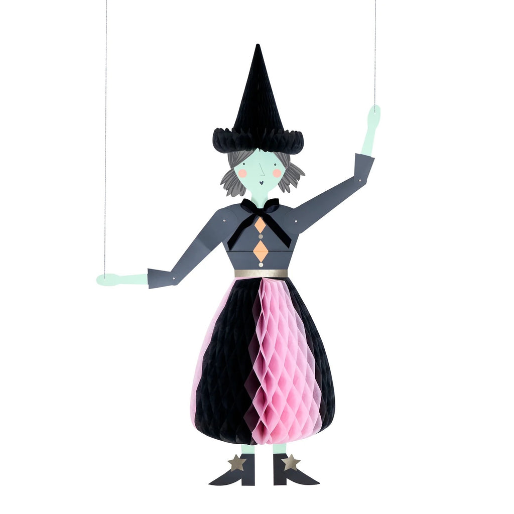 3 GIANT HANGING HALLOWEEN DECORATIONS (CAT, PUMPKIN, WITCH)