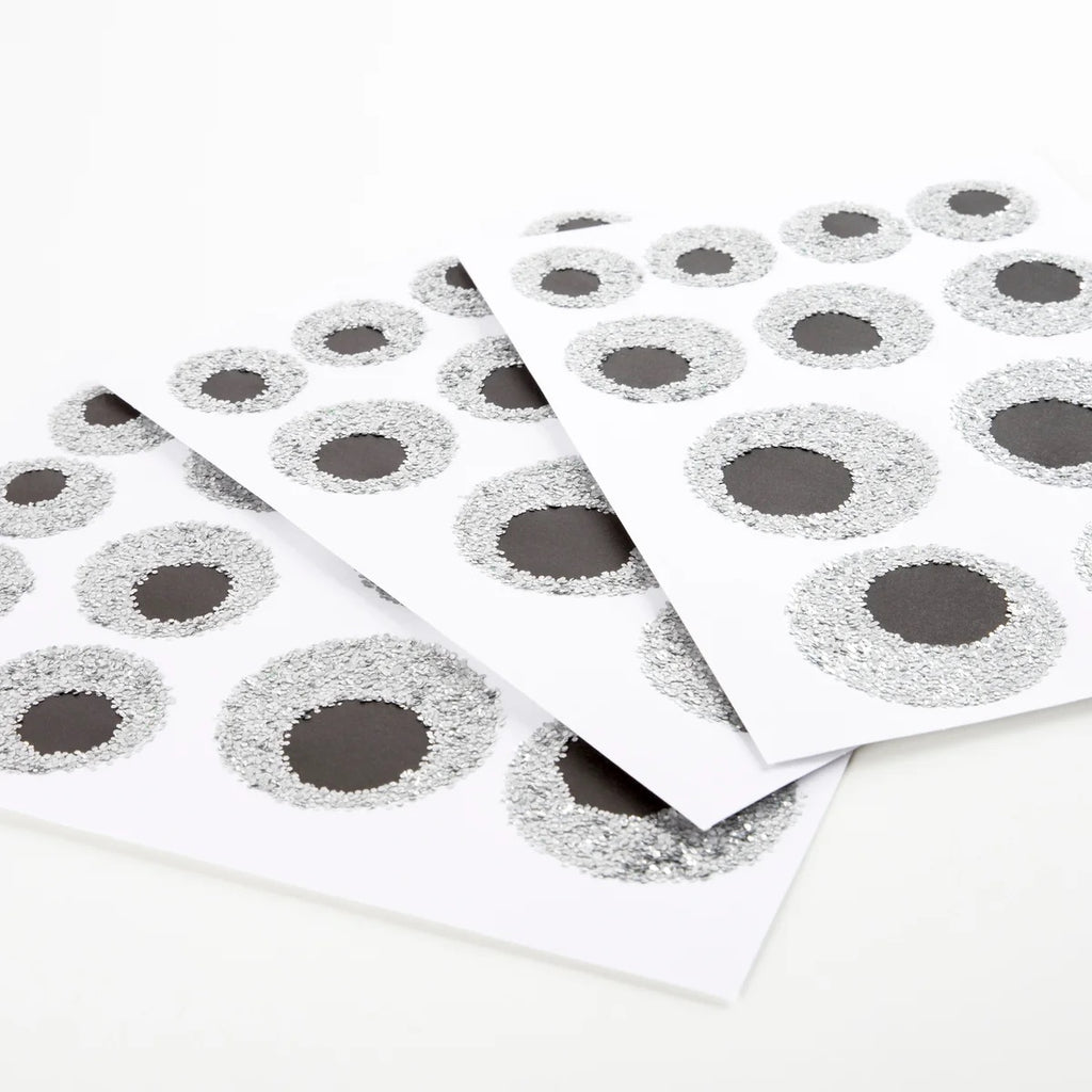 GLITTER EYEBALL STICKERS (8 SHEETS)