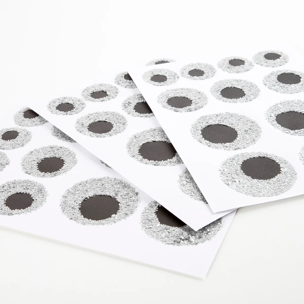 GLITTER EYEBALL STICKERS (8 SHEETS)