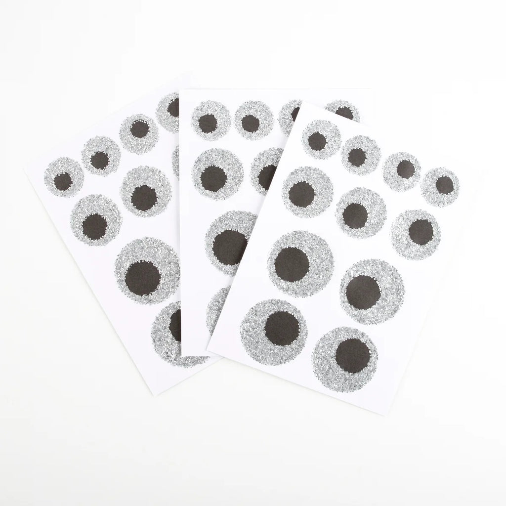 GLITTER EYEBALL STICKERS (8 SHEETS)