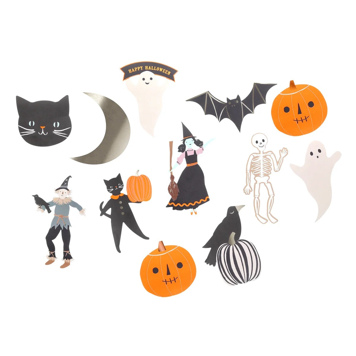 HALLOWEEN SHAPED STICKERS
