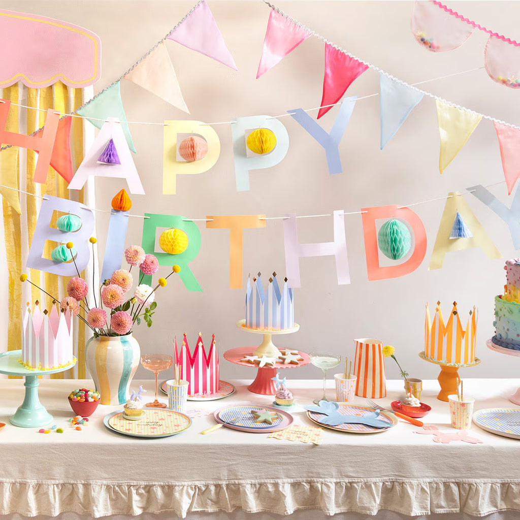 8 BRIGHT STAR HAPPY BIRTHDAY CUPS