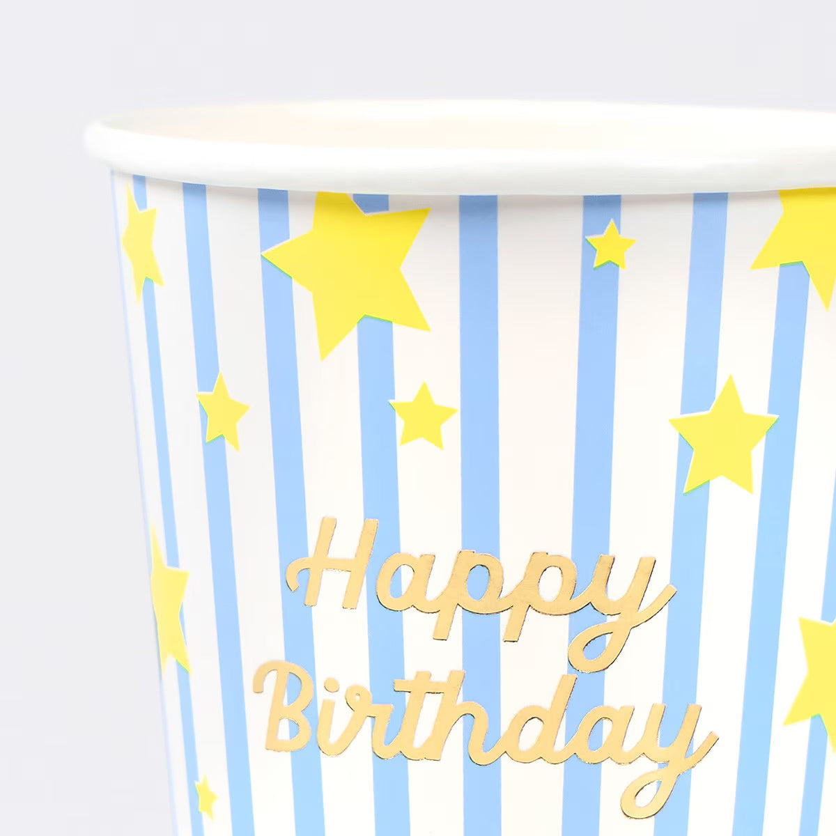 8 BRIGHT STAR HAPPY BIRTHDAY CUPS