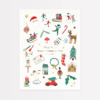 MIXED ICON CHRISTMAS STICKERS (10 SHEETS)