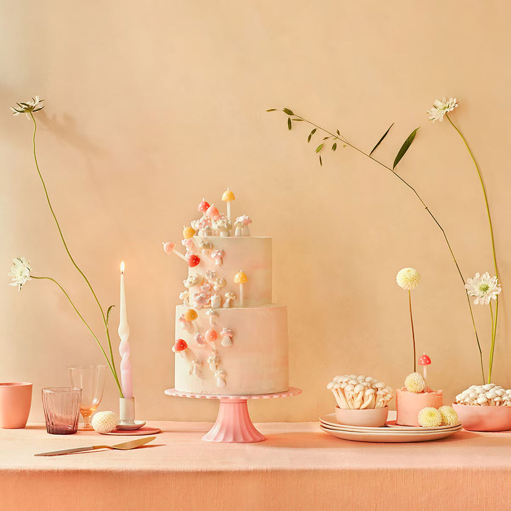 MUSHROOM CAKE CANDLES