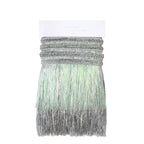 SILVER IRIDESCENT TINSEL FRINGE GARLAND