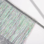 SILVER IRIDESCENT TINSEL FRINGE GARLAND