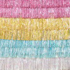 SILVER IRIDESCENT TINSEL FRINGE GARLAND