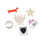 6 STRIPED TINSEL TASSEL CRACKERS