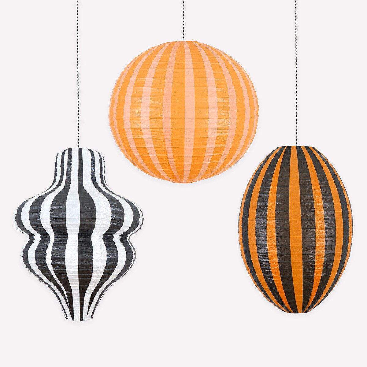 STRIPY HALLOWEEN LANTERNS