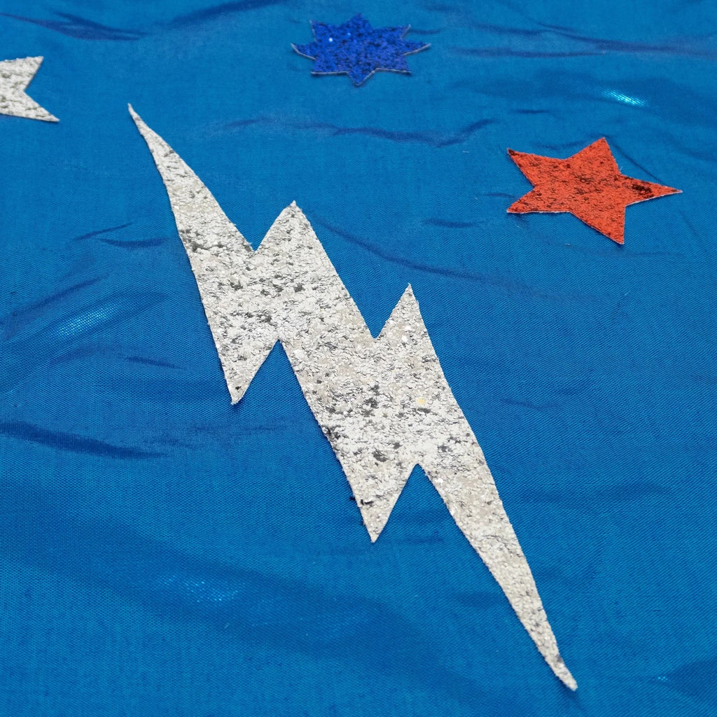 BLUE SUPERHERO CAPE COSTUME