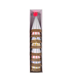 8 MINI STRIPE POM POM PARTY HATS
