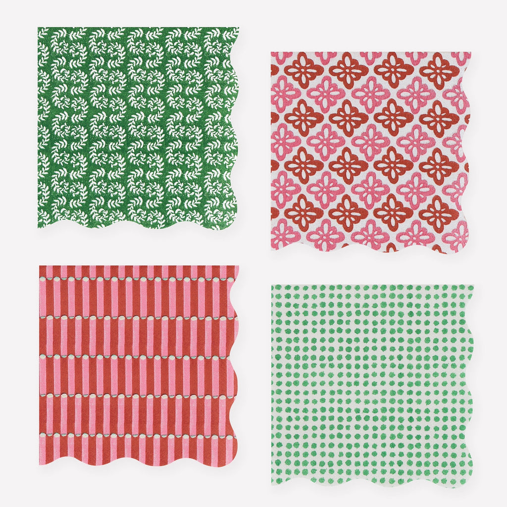 16 MOLLY MAHON FESTIVE PAPER NAPKINS
