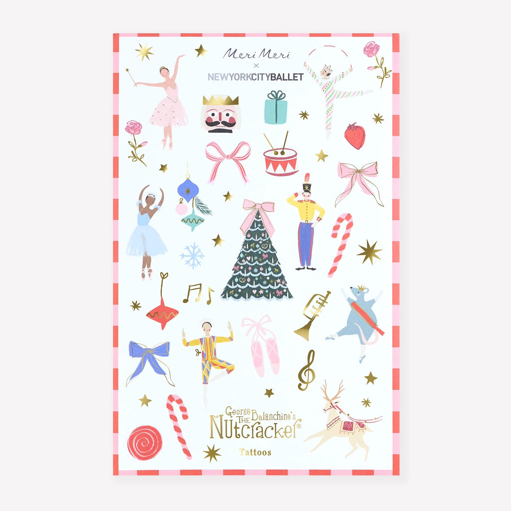 NEW YORK CITY BALLET TEMPORARY TATTOOS (2 SHEETS)