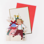 CHRISTMAS ANIMAL FRIENDS CONCERTINA CARD