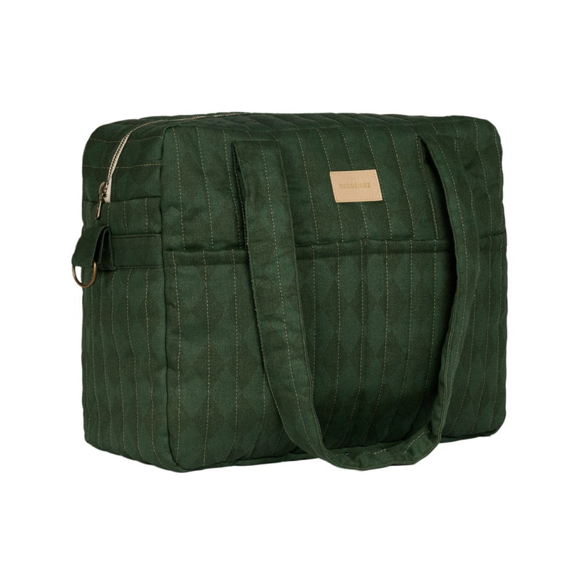 HYDE PARK WATERPROOF STROLLER BAG - Forest Green DIamonds