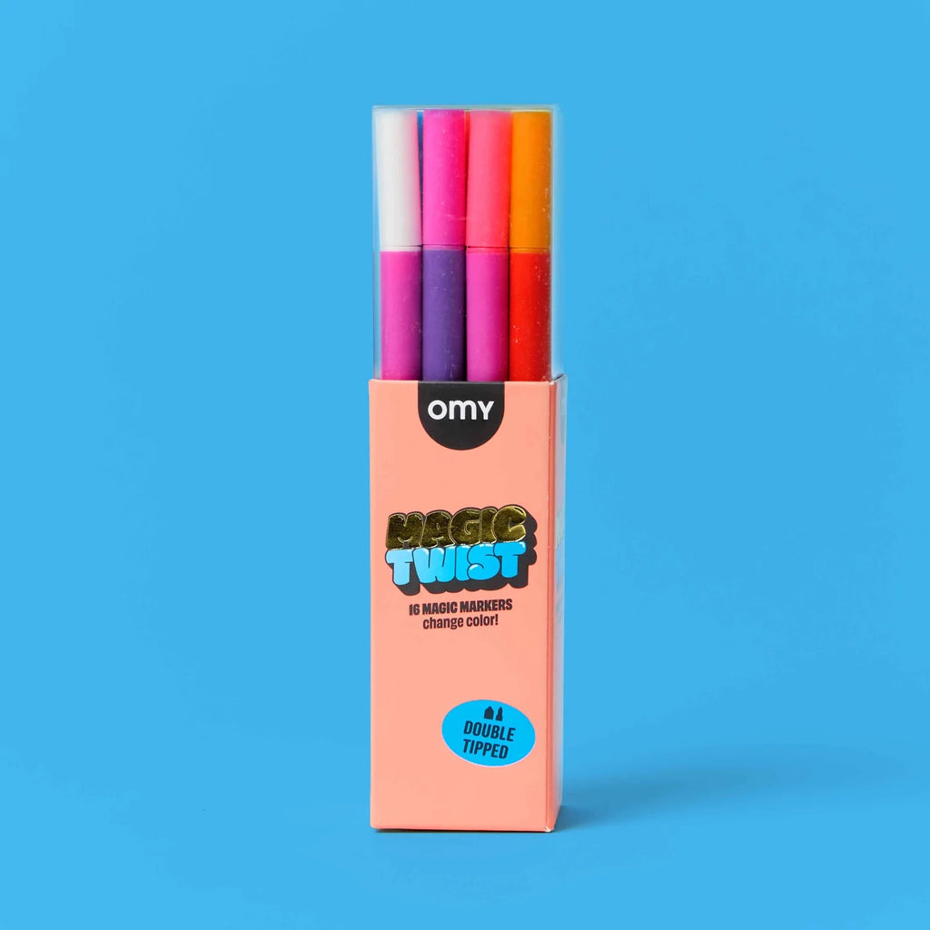 MAGIC TWIST FELT TIP PENS - 14 COLOURS + 2 REVEALERS