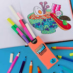 MAGIC TWIST FELT TIP PENS - 14 COLOURS + 2 REVEALERS