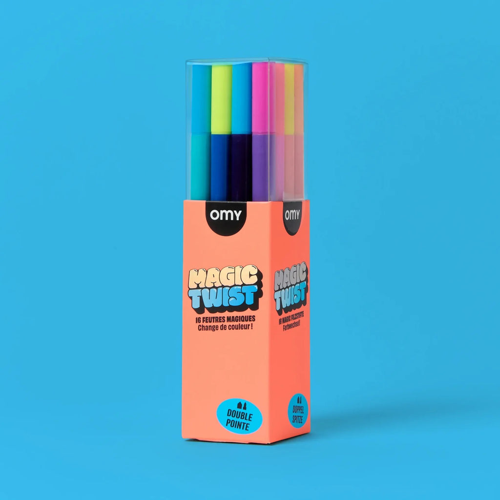 MAGIC TWIST FELT TIP PENS - 14 COLOURS + 2 REVEALERS