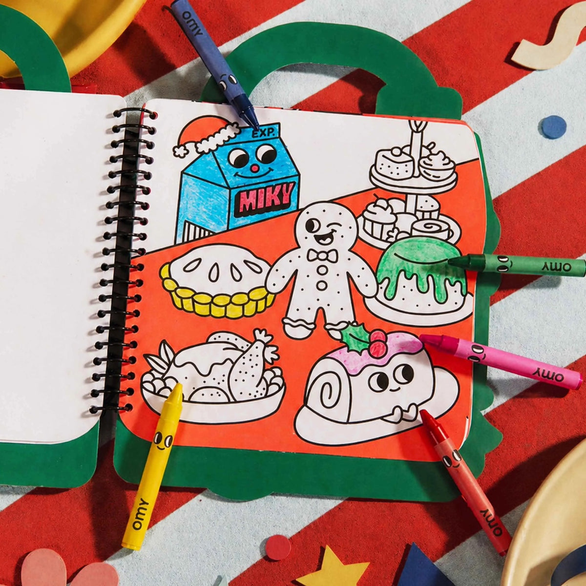 SUPER COLOURING + STICKER BOOK - CHRISTMAS