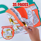 SUPER COLOURING + STICKER BOOK - CHRISTMAS