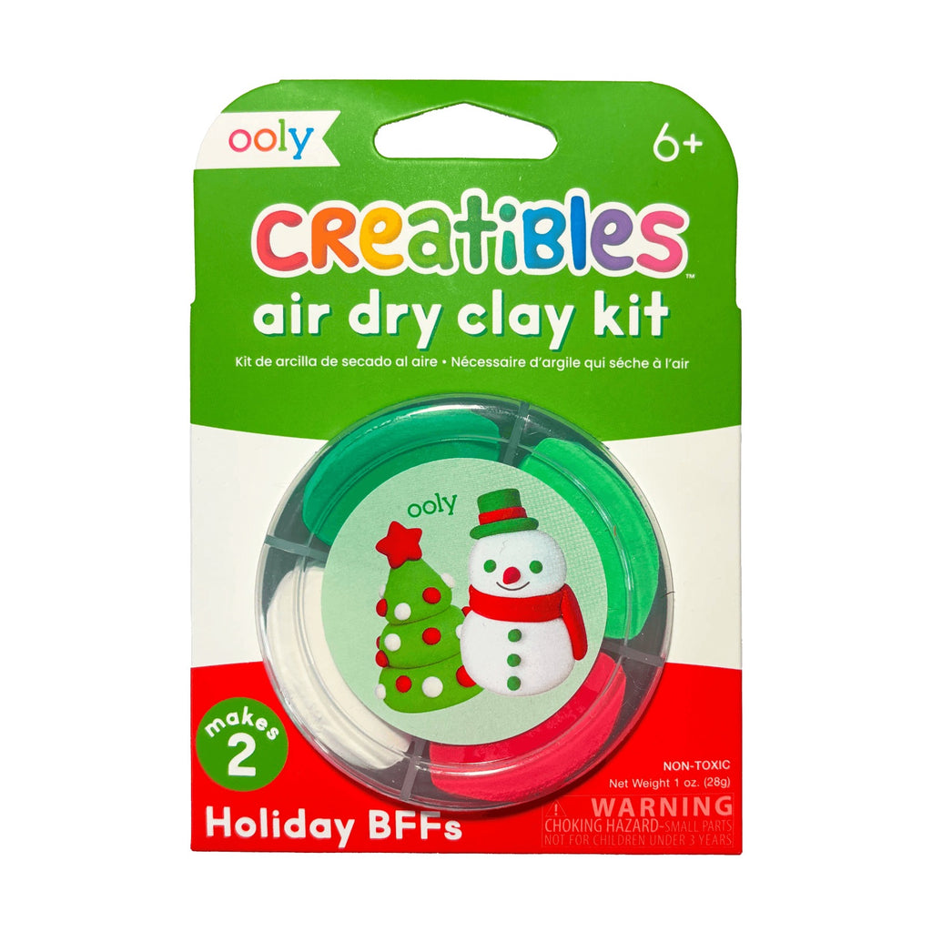 CREATIBLES DIY AIR DRY CLAY KIT 4 PIECE SET - HOLIDAY BFFs (6 YEARS+)