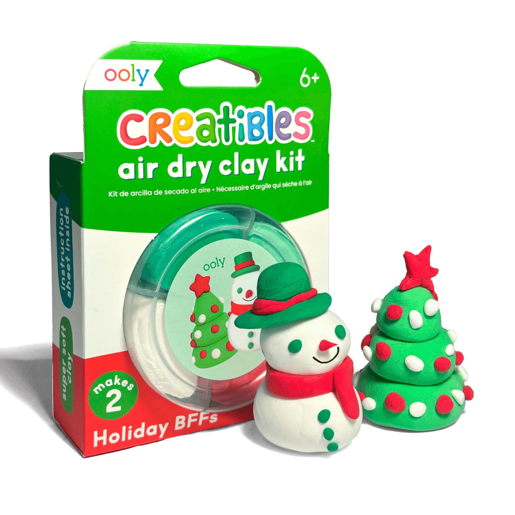 CREATIBLES DIY AIR DRY CLAY KIT 4 PIECE SET - HOLIDAY BFFs (6 YEARS+)