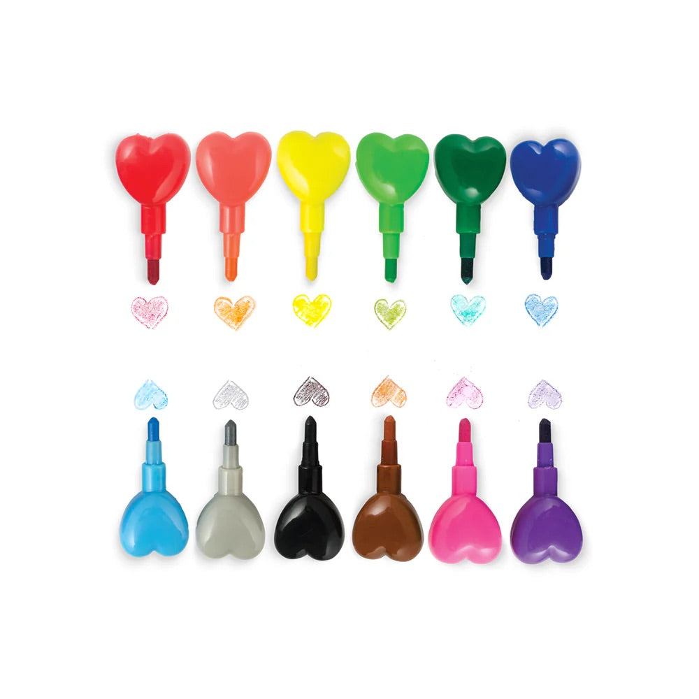 HEART TO HEART STACKING CRAYONS (3 YEARS+)