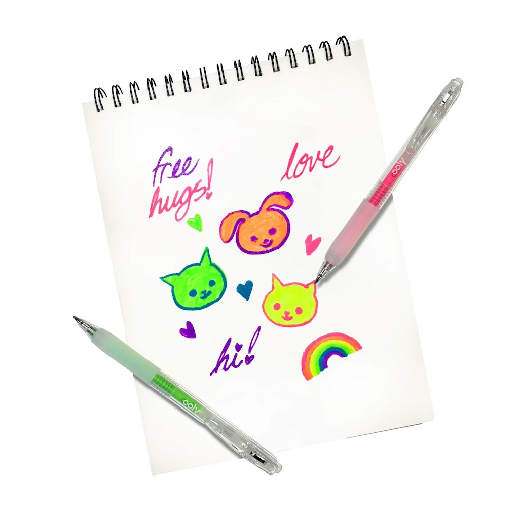 JELLY GLOSS MULTI-SURFACE GEL PENS (6 COLOURS)