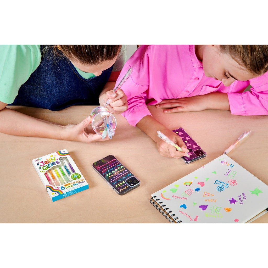 JELLY GLOSS MULTI-SURFACE GEL PENS (6 COLOURS)