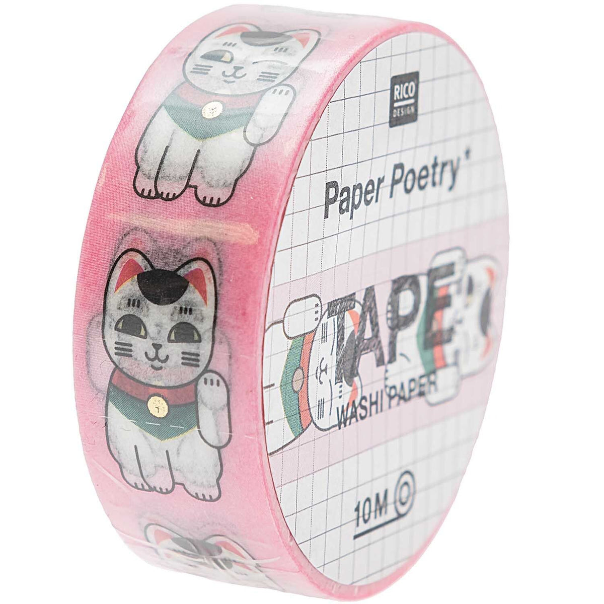 WASHI PAPER TAPE - WAVING CAT