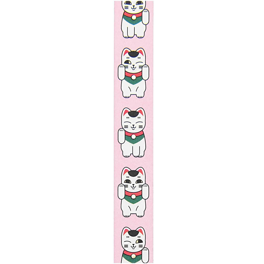 WASHI PAPER TAPE - WAVING CAT