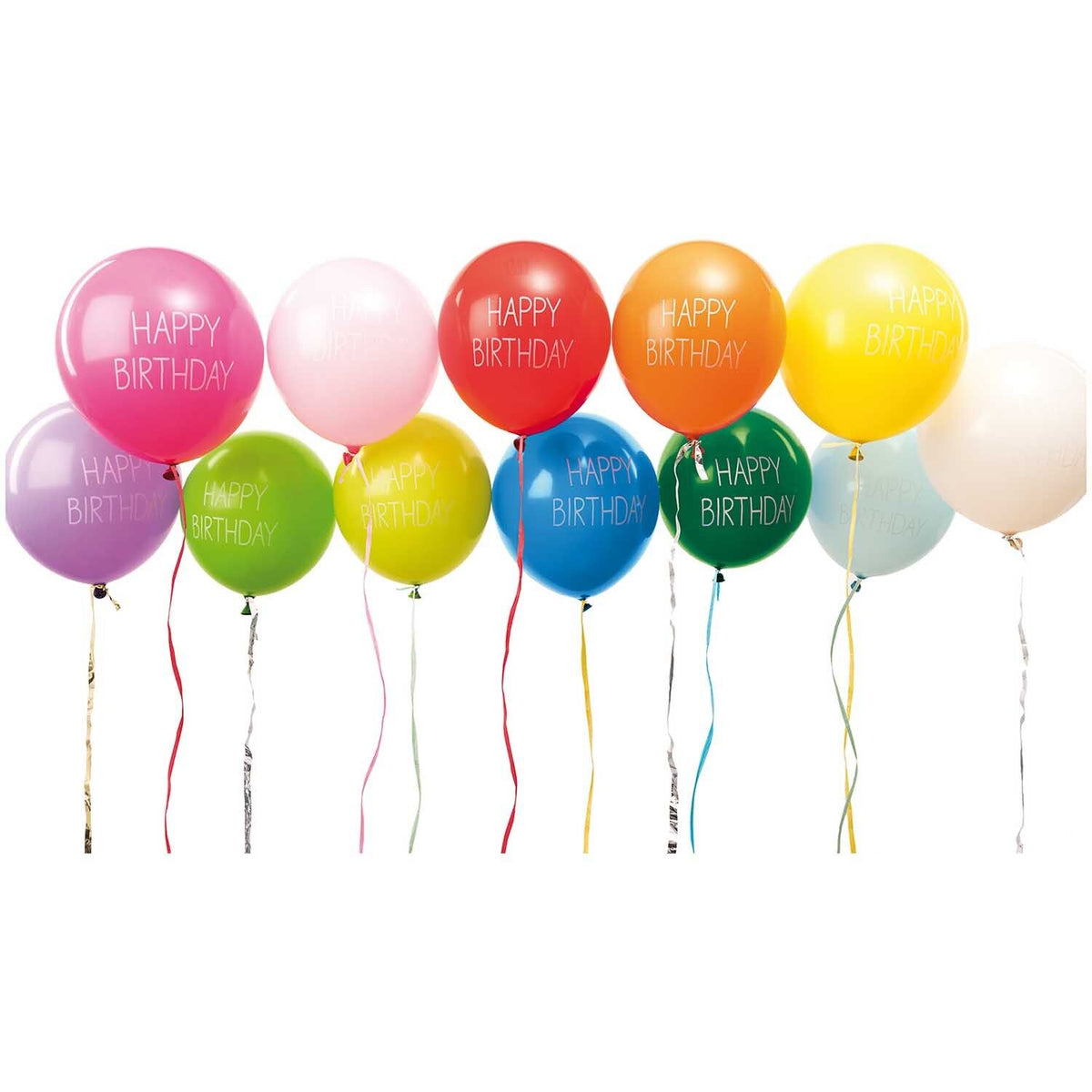 12 BALLOONS - HAPPY BIRTHDAY MULTI