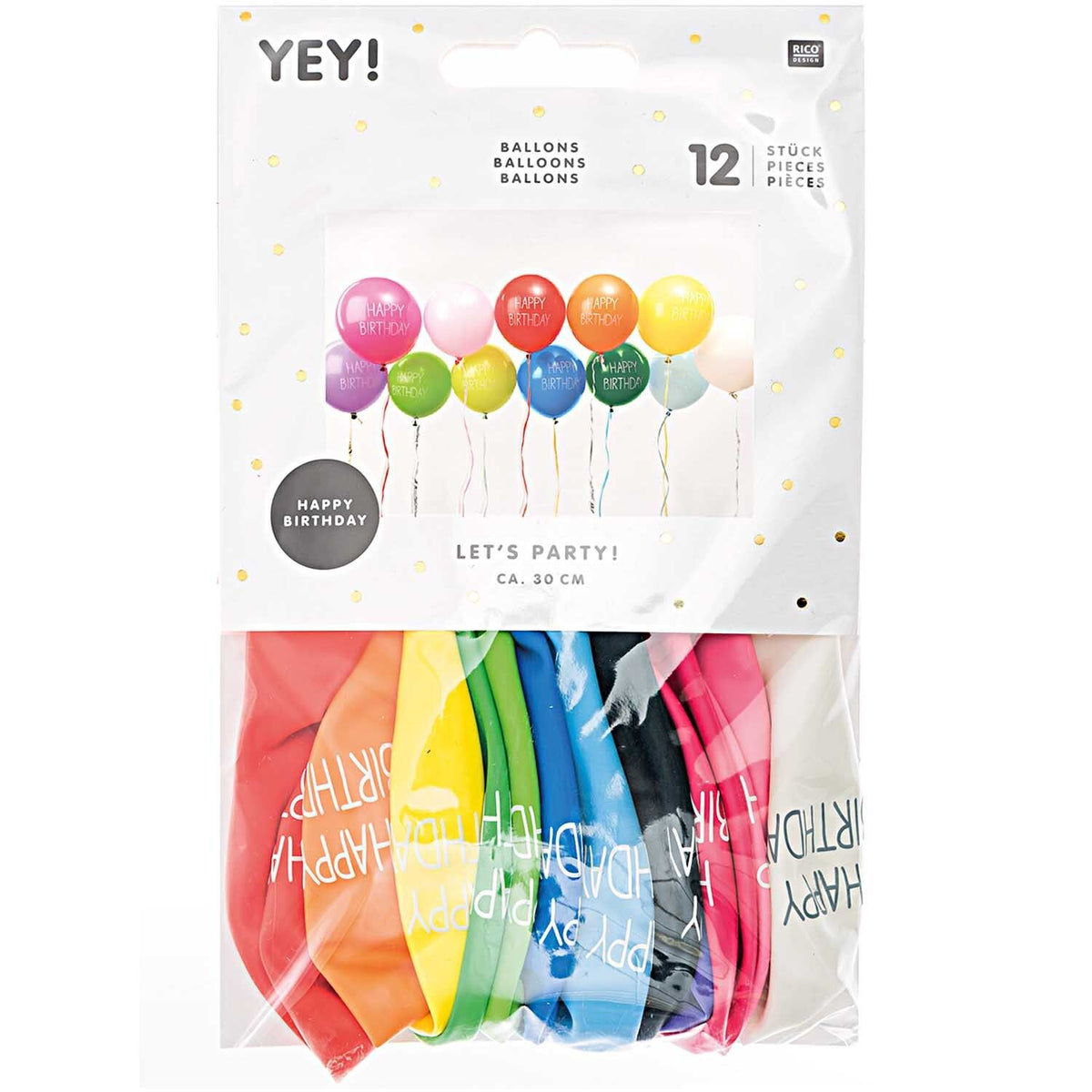 12 BALLOONS - HAPPY BIRTHDAY MULTI