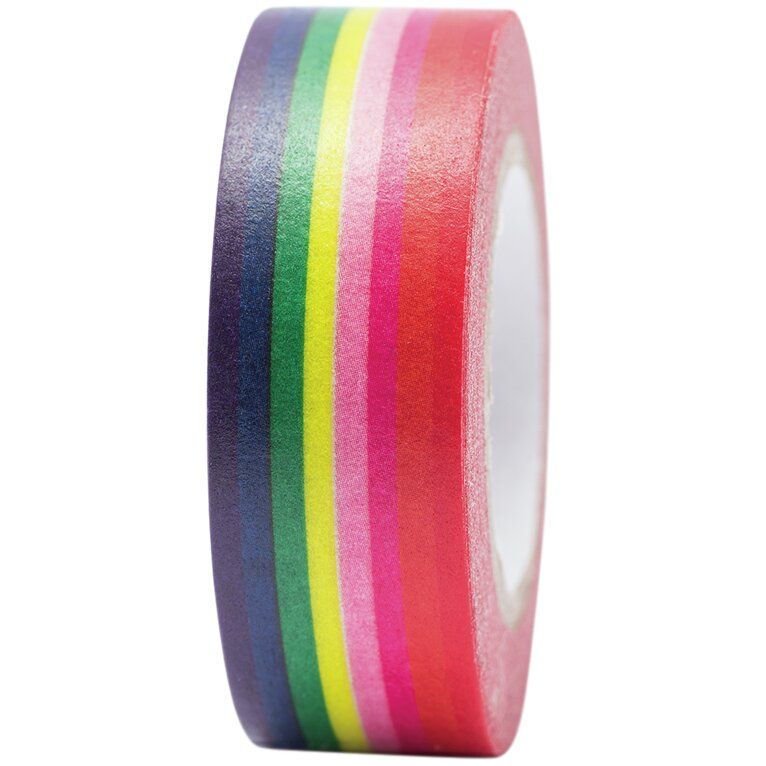 PAPER TAPE - RAINBOW STRIPES