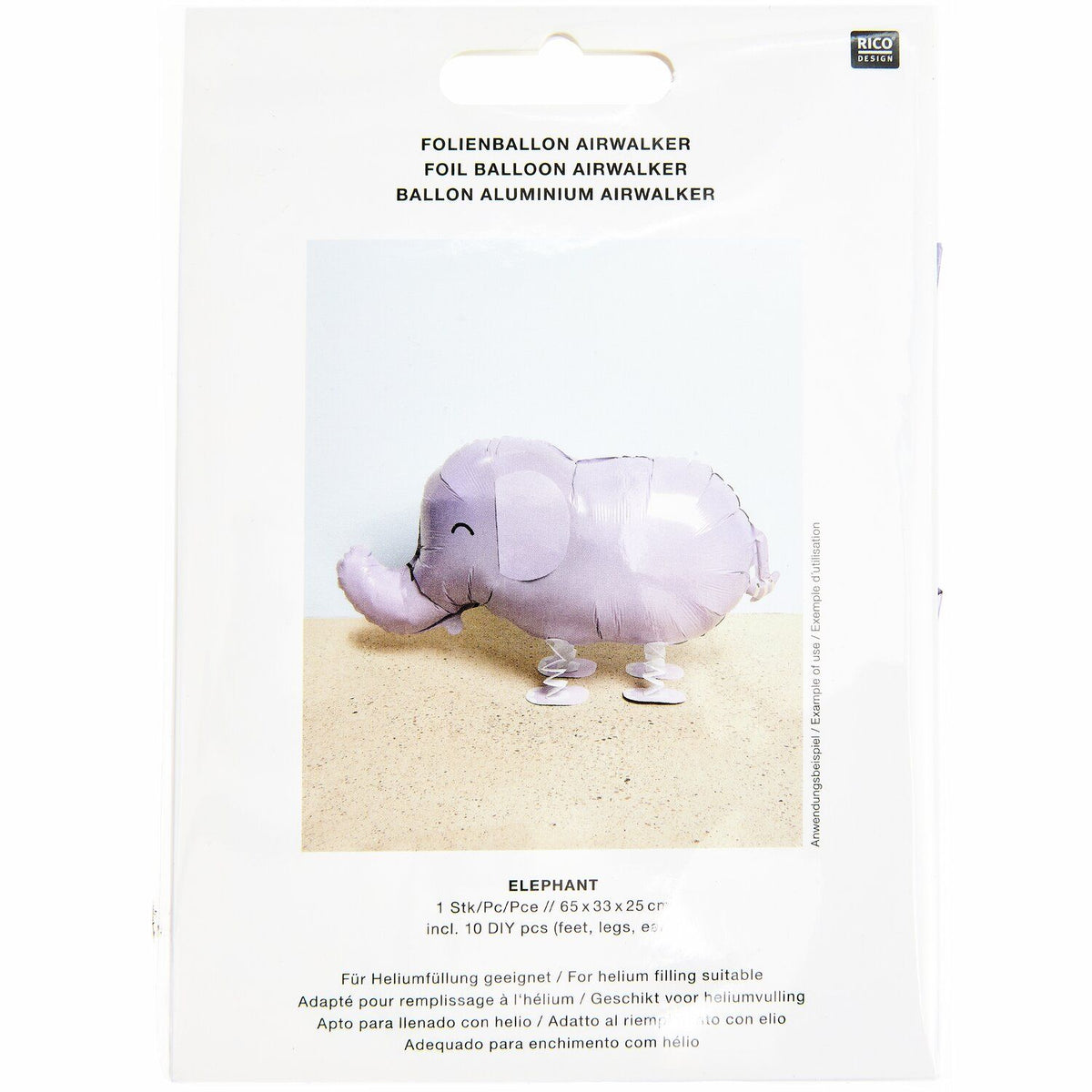 FOIL BALLOON - "AIRWALKER" ELEPHANT